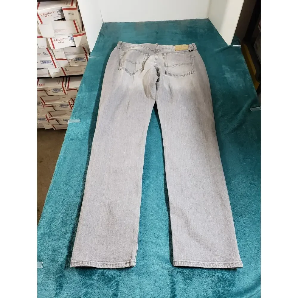 Lucky Brand Jeans Size 30x32 Mens Gray Pants Stretch 121 Heritage Slim Straight